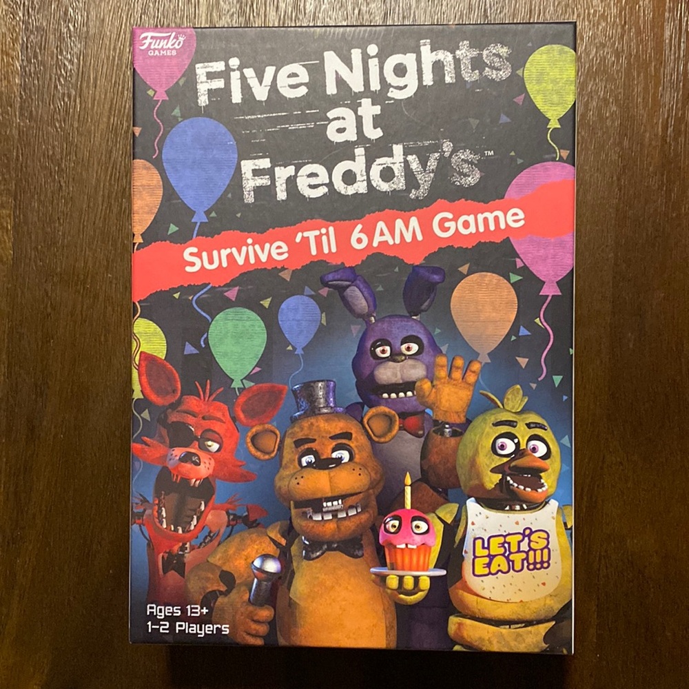 Sealed Five Nights at Freddy’s Survive ‘Til 6AM Game Funko Games Ages 13+